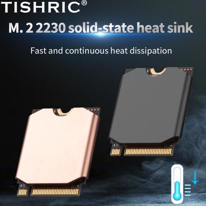 

Produk Baru!! TISHRIC 2230 M.2 SSD Cooler Copper Solid State Drive M2 Heatsink Thermal Conductive Silicon Wafer