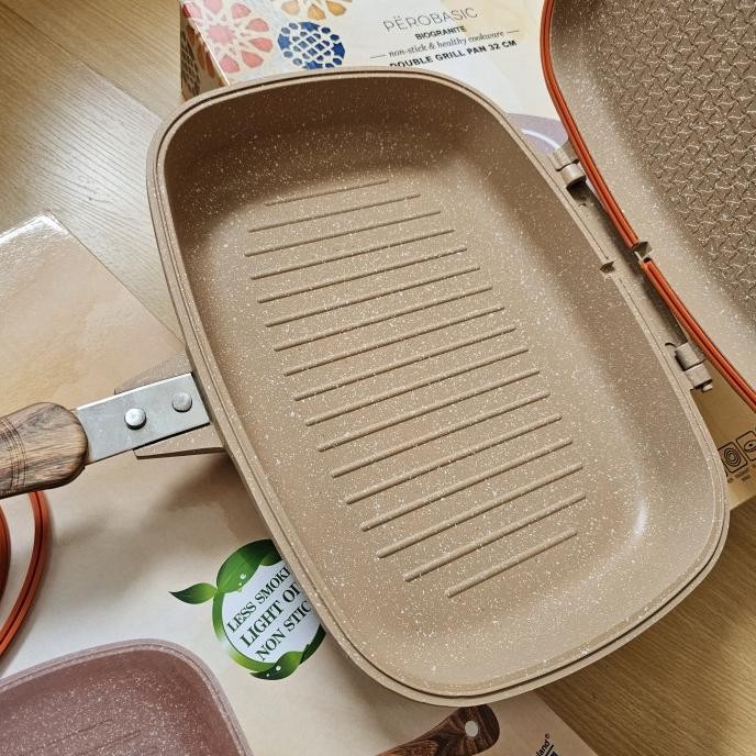 PERO Double Grill pan biogranite 32 cm original sale