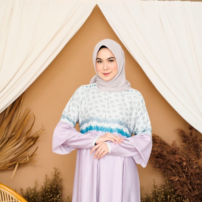 Baju Gamis Wanita Dewasa Motif Kekinian Bahan Maxmara Premium - ANR.08