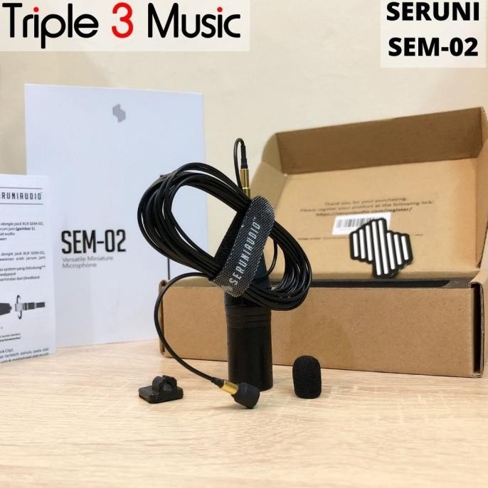 Update SERUNI SEM-02 SEM02 ORIGINAL Mic Condenser Gitar saxophone ukulele 3musi12 Murah