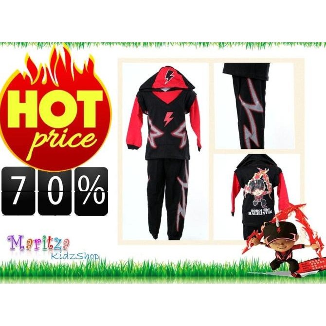 Baju / Kostum Anak Boboiboy Halilintar