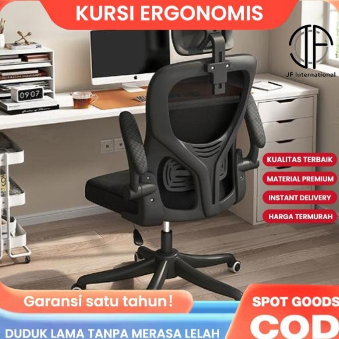 Kursi Kantor Minimalis Korean Style / Kursi Kerja / Kursi Belajar / Kursi Minimalis / Kursi Santai