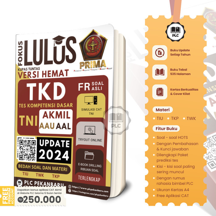 Buku Versi Hemat Tkd Tes Tni Ad Aau Aal Paket Lengkap Terupdate 2024 Termurah 100 % Original