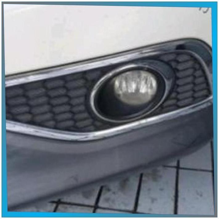 Cover Tutup Garnish List Chrome Fog Lamp Atau Lampu Kabut Bawah Bumper Depan Honda Crv Rm Gen.4 2013