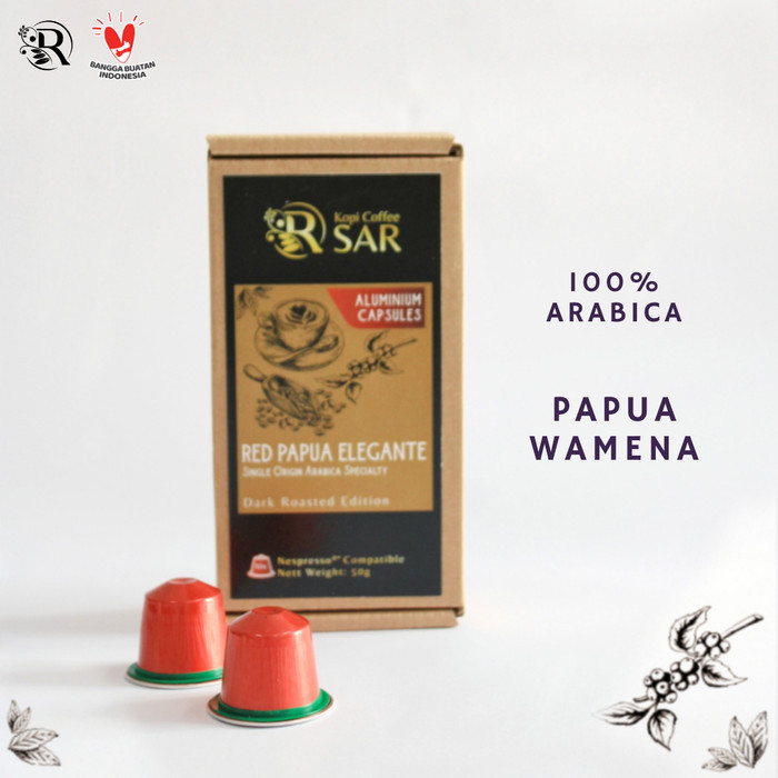 

Best Seller Nespresso Compatible Coffee Capsules Red Papua Elegante Kcs
