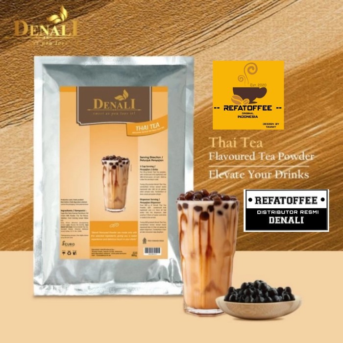 

Promo!! Thai Tea Powder Denali 1000Gr