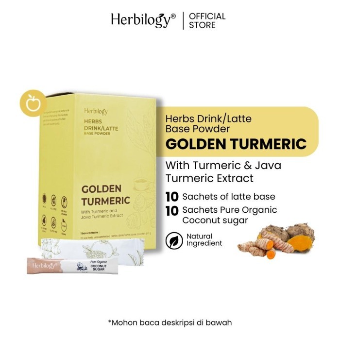 

Best Seller Herbilogy Golden Latte - Herbs (Non Coffee) Latte Base 10 Sachet