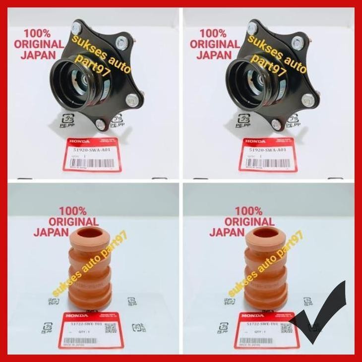 Support Shock+Karet Stopper Honda Crv Gen4 Gen 4 2013-2017 Original