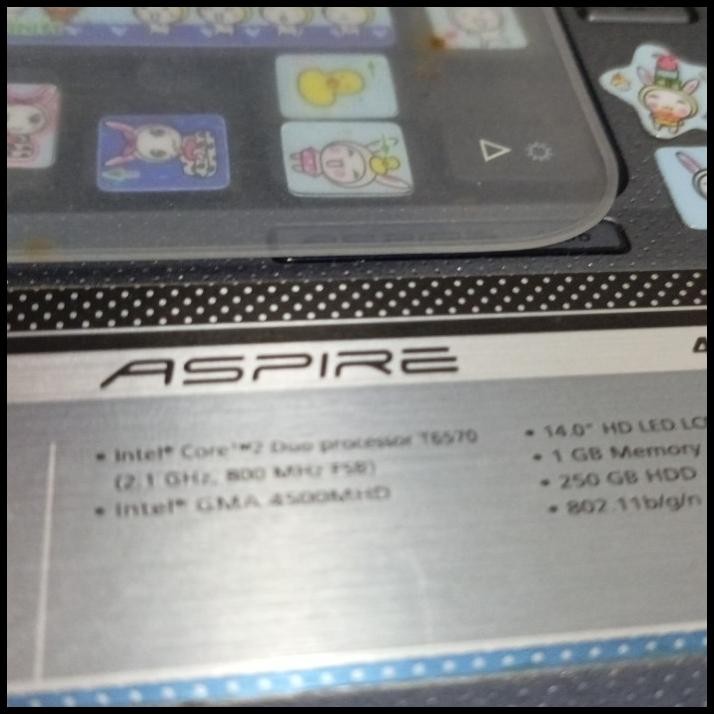 Include PPN Laptop bekas seken core II duo 250 GB 2,1 Ghz Acer original