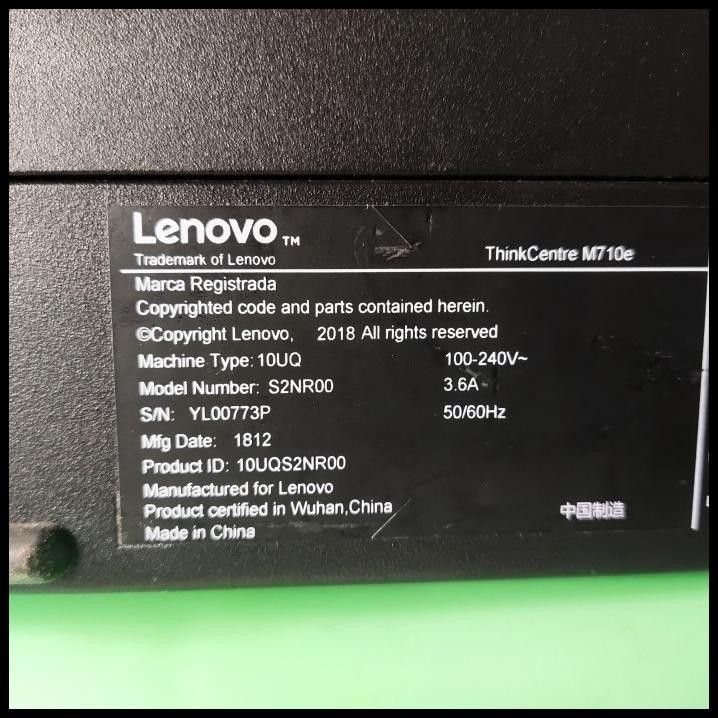 PC Lenovo ThinkCentre m710e mini sff core i3 gen 6