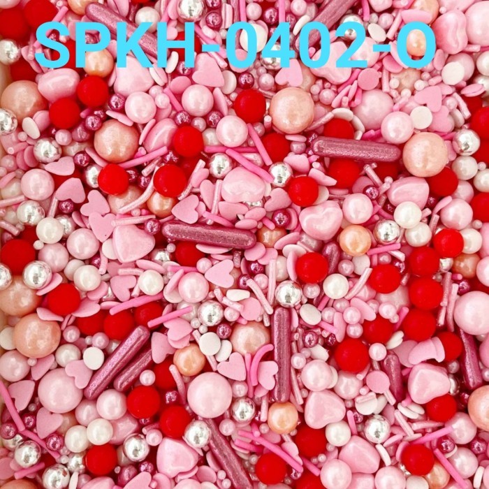GR-SPKH-0402 Trimit springkel sprinkles 500gr mutiara pastel ungu pink