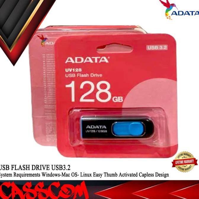Promo FD ADATA UV128 128GB USB 3.2 Flashdisk 128 GB