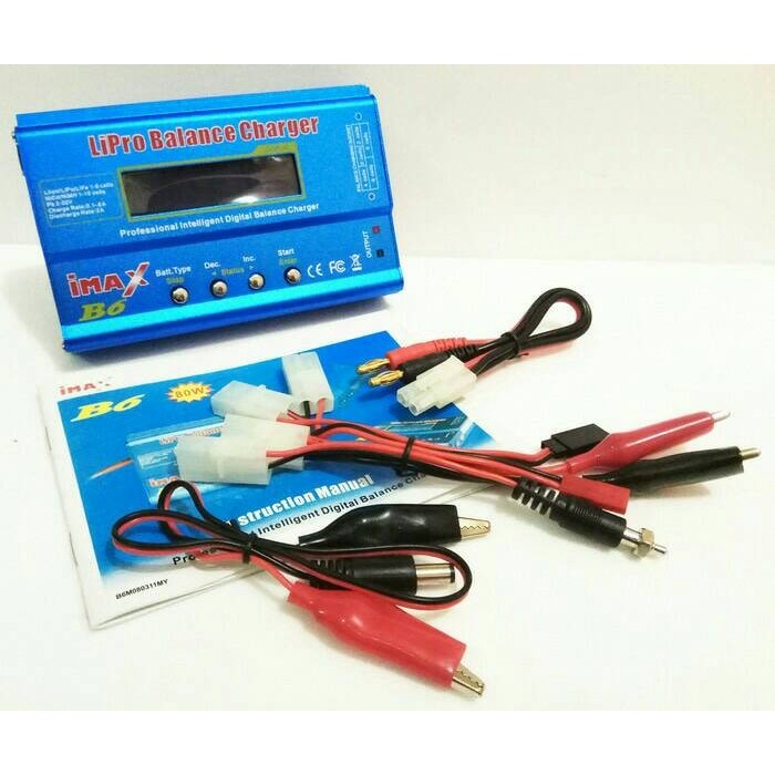 Charger Baterai Liion, Lipo,Life,Nimh,Nicd/Cas Baterai Rc Drone Imaxb6