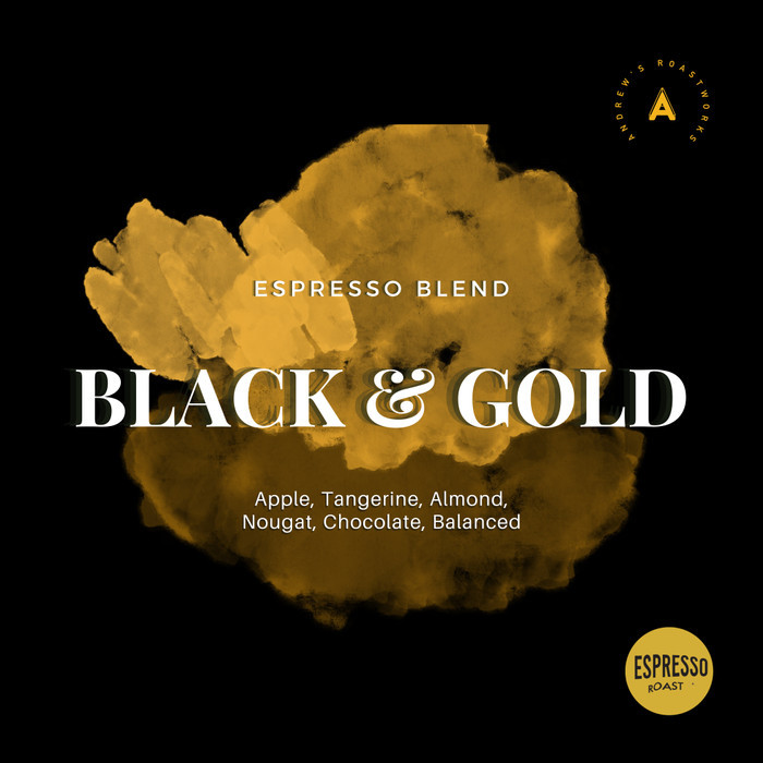 

Black & Gold Espresso Blend - A Roastworks - Biji Kopi