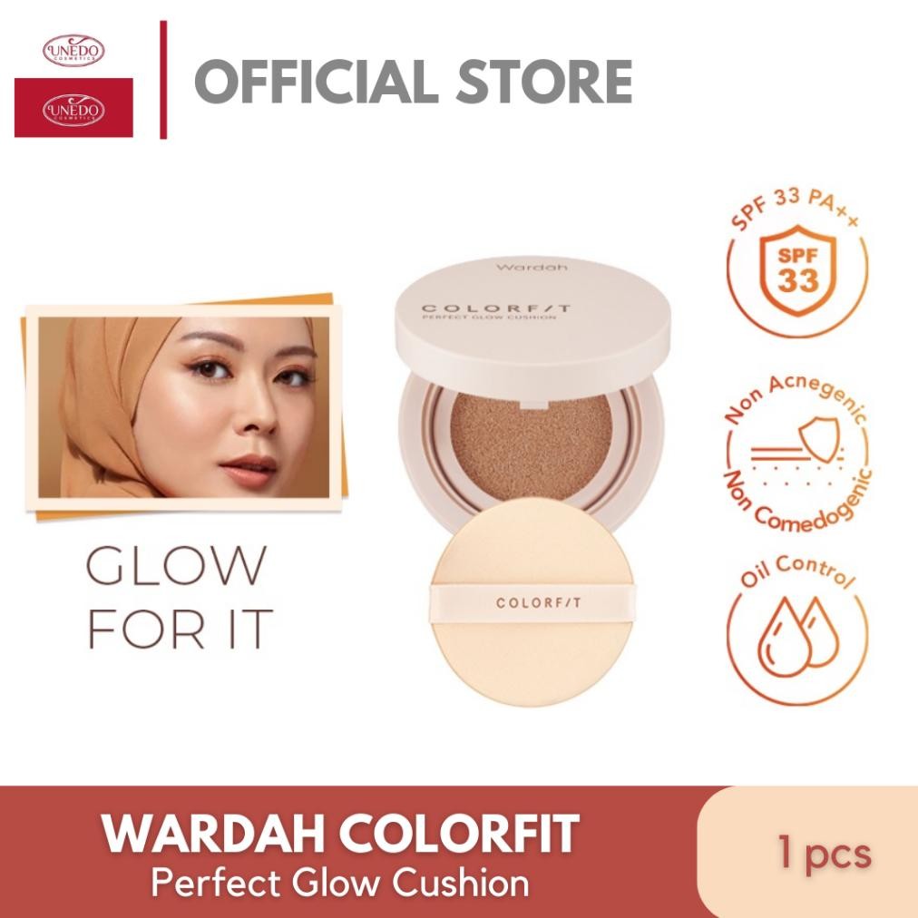 Sedang Promo | Wardah Colorfit Perfect Glow Cushion Spf 33 Pa++ Bedak