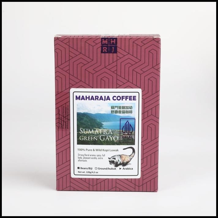 

Kopi Luwak Arabika Gayo 120G Box Wild Pure 100% Fresh Roast Maharaja
