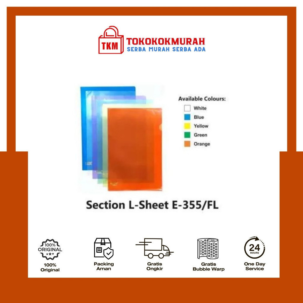 

V-TEC MAP SECTION L SHEET E-355 FOLIO WARNA CAMPUR PER PCS