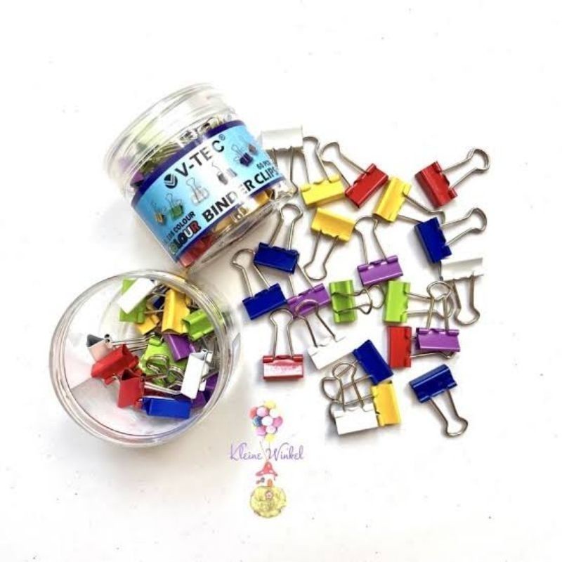 

V-TEC BINDER CLIP WARNA 105 60PCS PER TAB