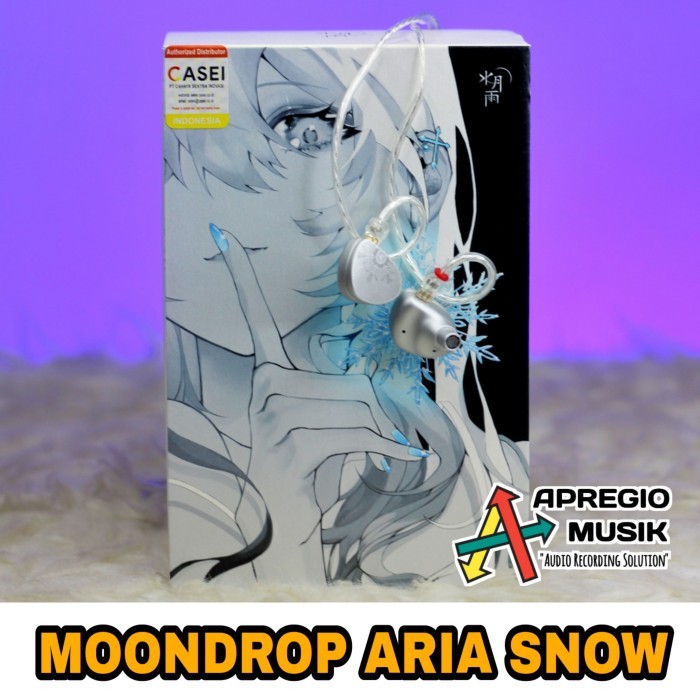 Moondrop Aria Snow Edition Diamond Like Carbon Driver In Ear Earphone