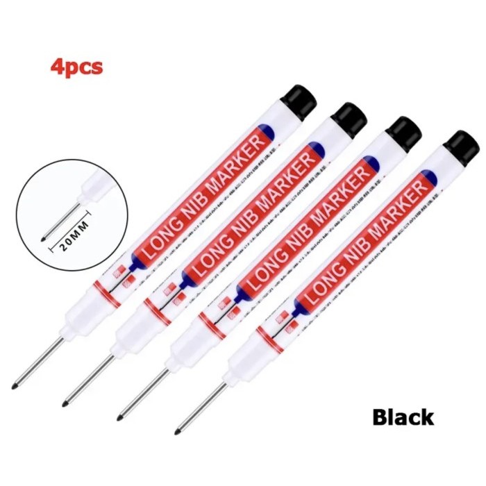 

Spidol Marker Pulpen Kepala Panjang Long Head Anti Air Penanda Besi Kayu Pena Pertukangan