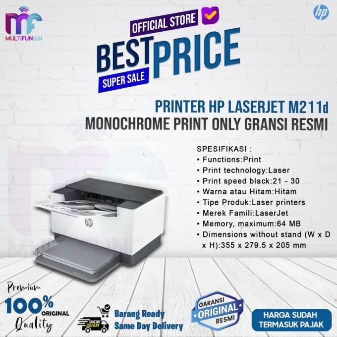 

Printer HP Laserjet M211D / 211D (Pengganti M203D) Duplex Garansi Resmi