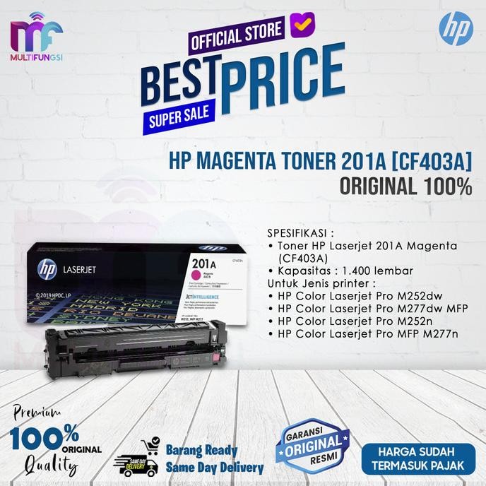 

HP Magenta Toner 201A [CF403A] ORIGINAL 100% [GAK ORI UANG KEMBALI]