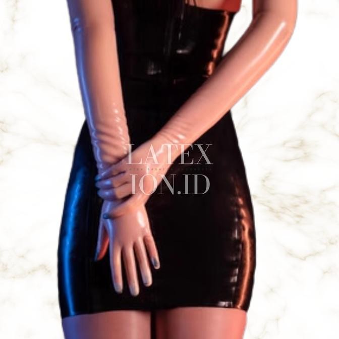 Latexion.id | Sarung Tangan Latex Panjang Fetish Glove Rubber Fashion