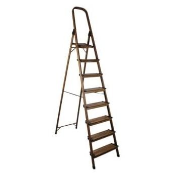 Ready Tangga Lipat Aluminium Krisbow 8 Step Motif Kayu