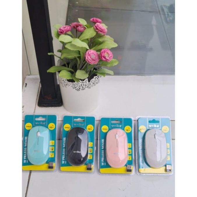 

Optical Mouse weibo wireless tanpa kabel 10m 2.4Ghz tipis silent