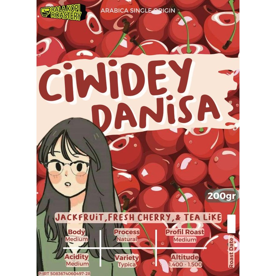 

Kopi Arabika Ciwidey Danisa | Biji Kopi Single Origin Arabica 200Gr