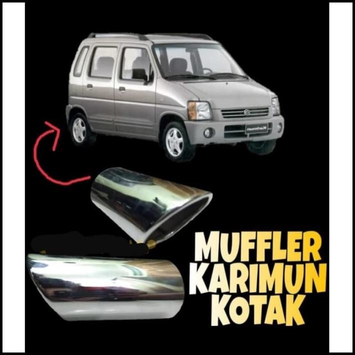 DISKON MUFFLER VARIASI UJUNG PIPA KNALPOT - SPORTY KARIMUN KOTAK