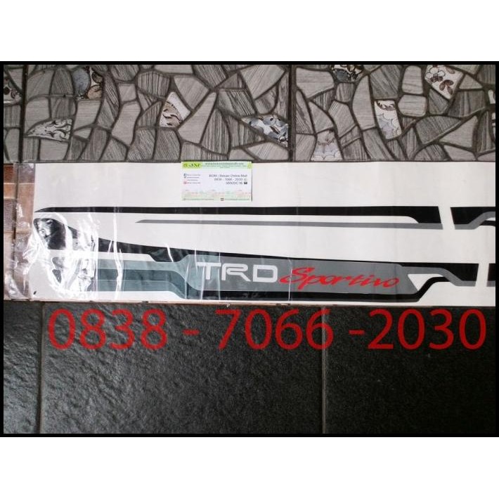TERMURAH STRIPING STIKER STICKER CUTTING MOBIL TRD SPORTIVO 120CM TOYOTA YARIS2 