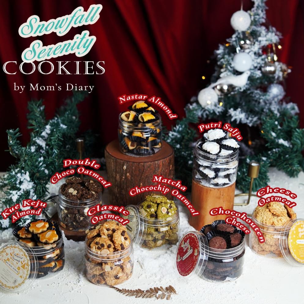 

CR - Hampers Natal / Christmas Hampers / Parcel Natal - Spesial Kue Kering Lengkap (4 Jar) TERLARIS