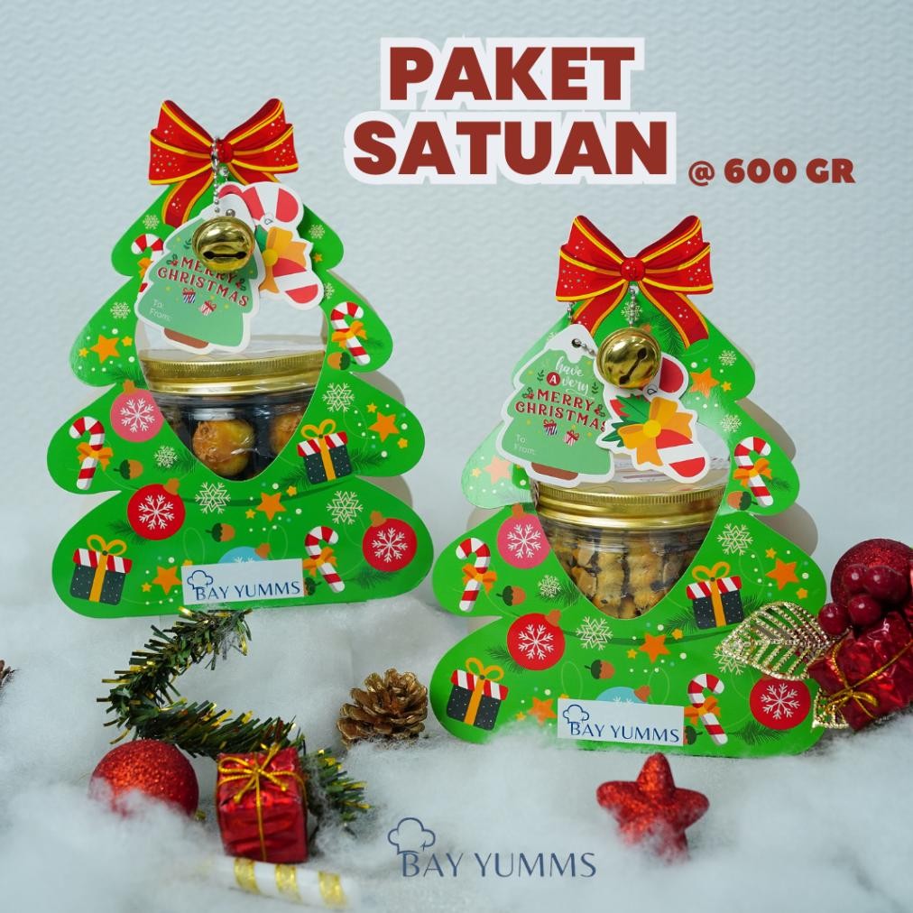 

CR - PROMO Hampers NATAL /Paket Carol/ Christmas Gift / Paket Kue Kering/ Nastar dan Almond 600 gr TERLARIS