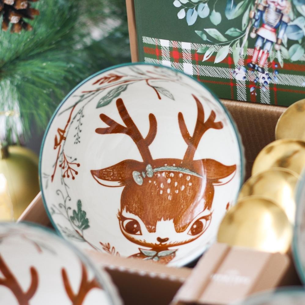 CR - Hamper Christmas Bowl Set Christmas Hamper Natal dan Tahun Baru TERLARIS