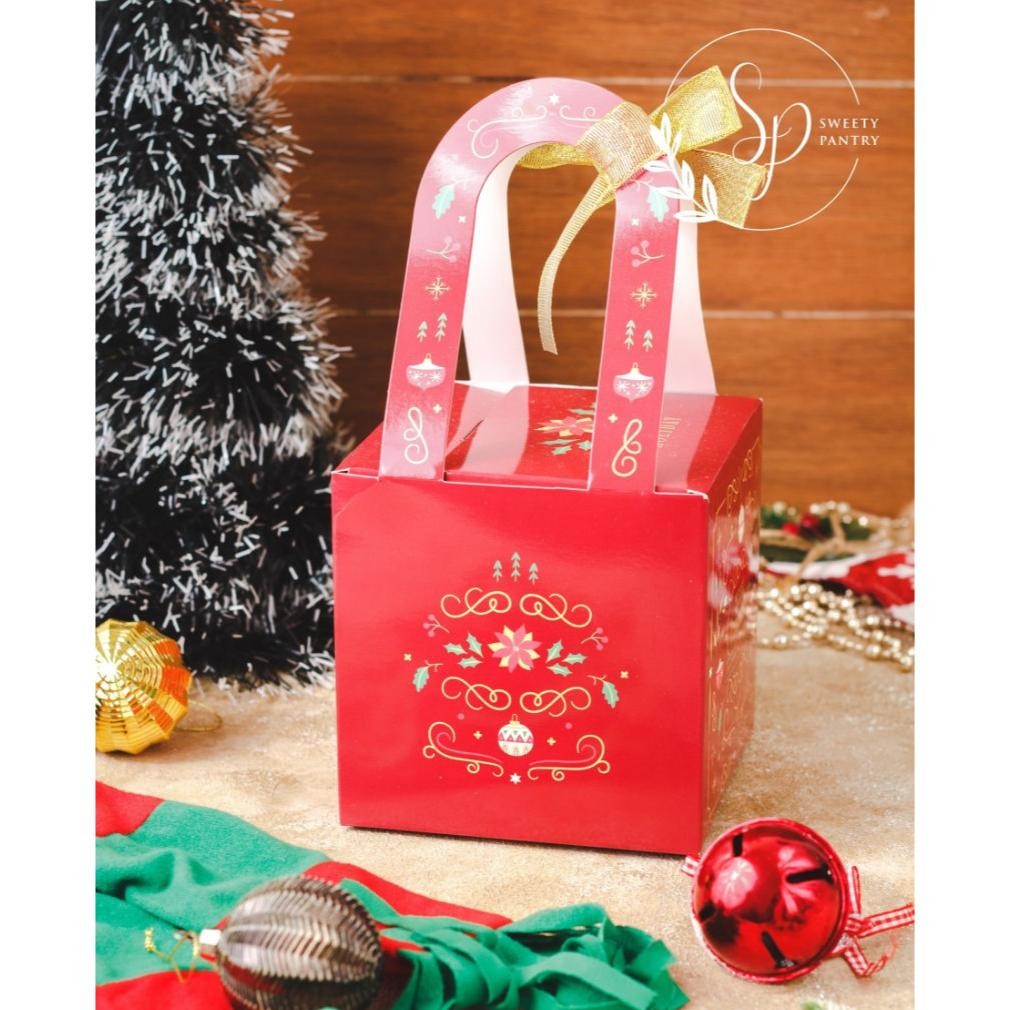 

CR - NOEL RED - Box Toples kotak kue kering Dus Christmas Packaging Natal TERLARIS