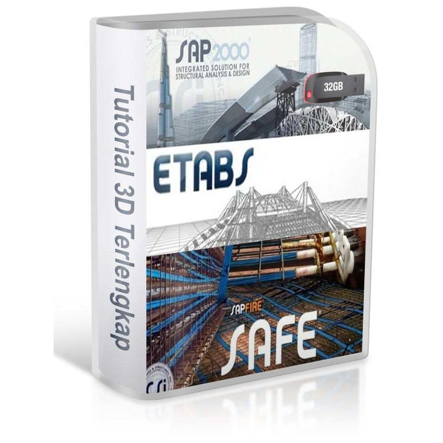 Diskon FD32GB Csi 2024 Etabs Sap2000 Safe 22 plus Video Tutorial mastering Series