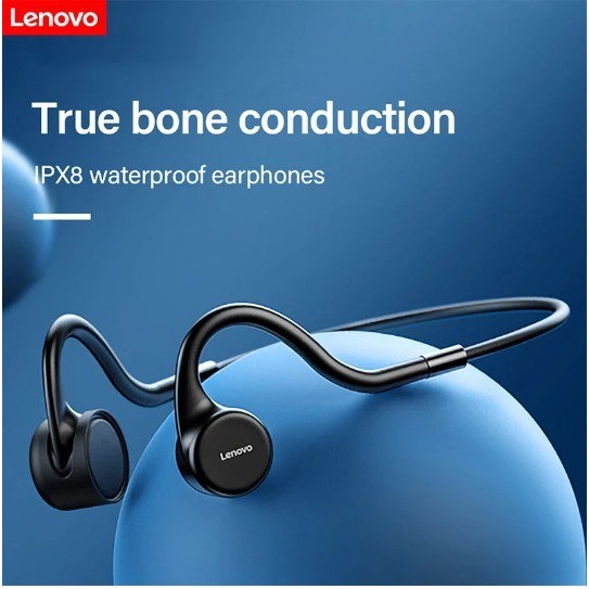 Lenovo Bone Conduction Headphone Wireless Bluetooth Running Swimming