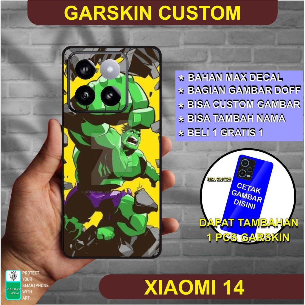 

Xiaomi 14 Casing/Case Stiker Skin Wrap CUSTOM - Premium Quality