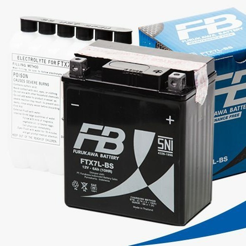 aki accu kering motor FB furukawa FTX7L-BS