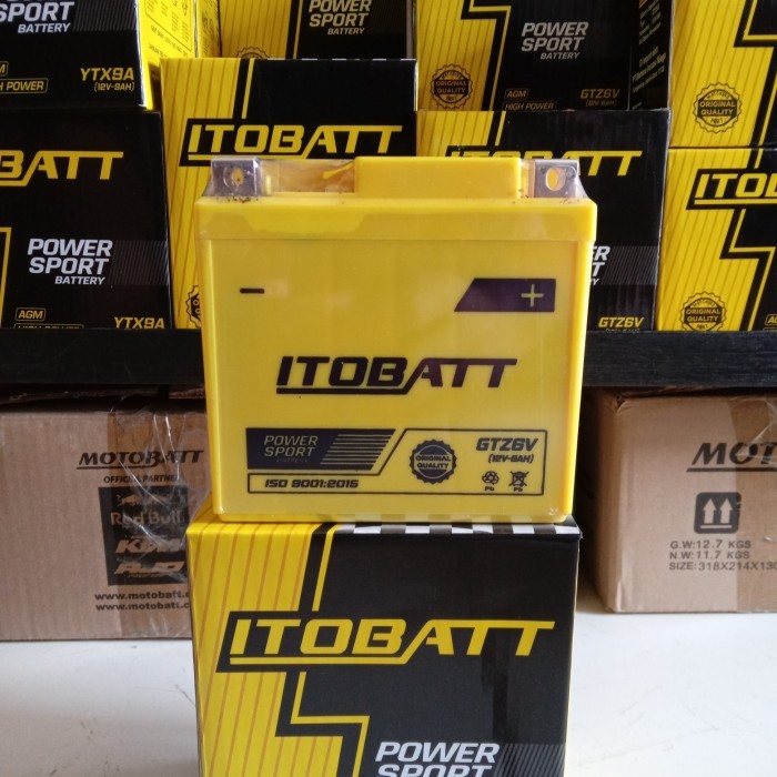 AKI VARIO 125 VARIO 150 ITOBATT GTZ6V AKI KERING GEL 12V 6AH
