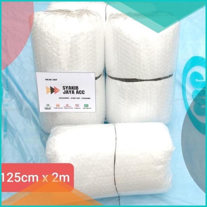 

plastik Bubble wrap Putih/bening Muliapack 125cm x 2m. Harga Termurah