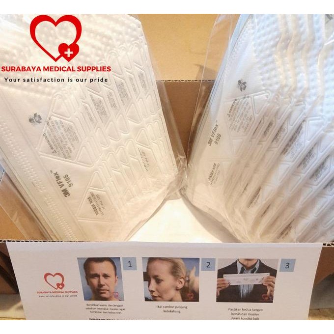 Masker N95 3M Vflex 9105 Original BOX isi 20 Baru
