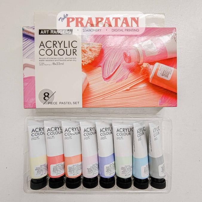 

BARU CAT AKRILIK SET ART RANGERS 8X22ML PASTEL | ART RANGERS ACRYLIC