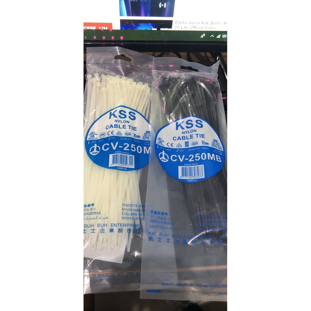 

NEW KABEL TIES / KABEL TIS / CABLE TIE CV 250 KSS 25CM CV250 tebal 4.8