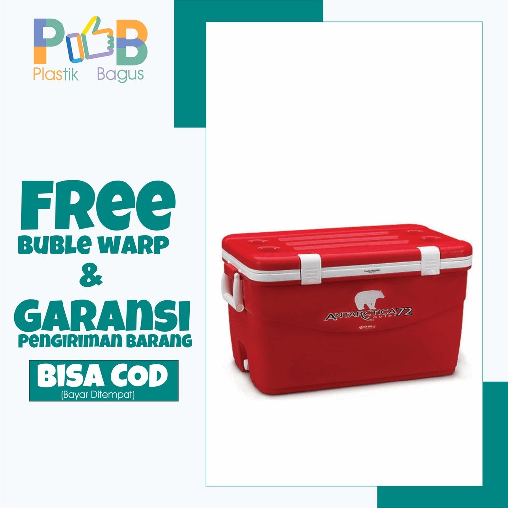 Cooler Box termos Es Termos ikan Termos daging kotak pendingin Antartica cooler 72 Liter LionStar I-