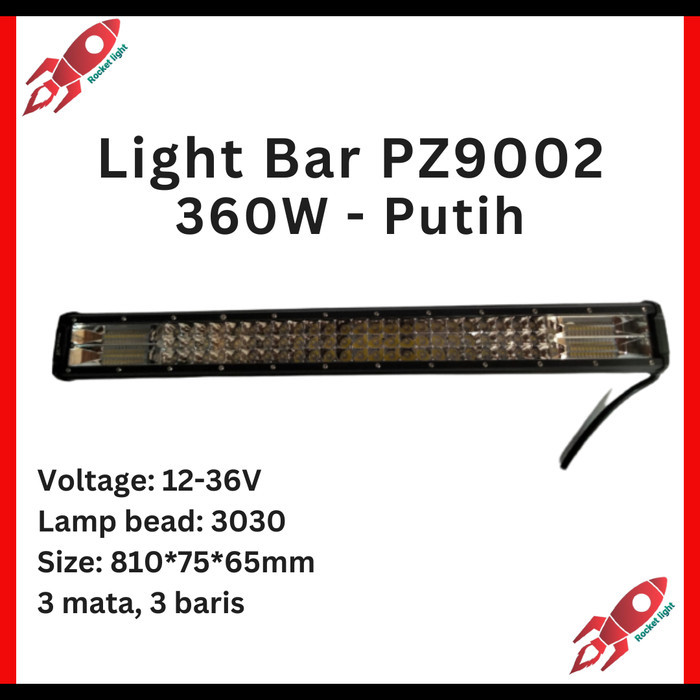 Lampu Sorot Led Bar Mobil Led Light Bar Offroad Runlai 360 Watt Putih