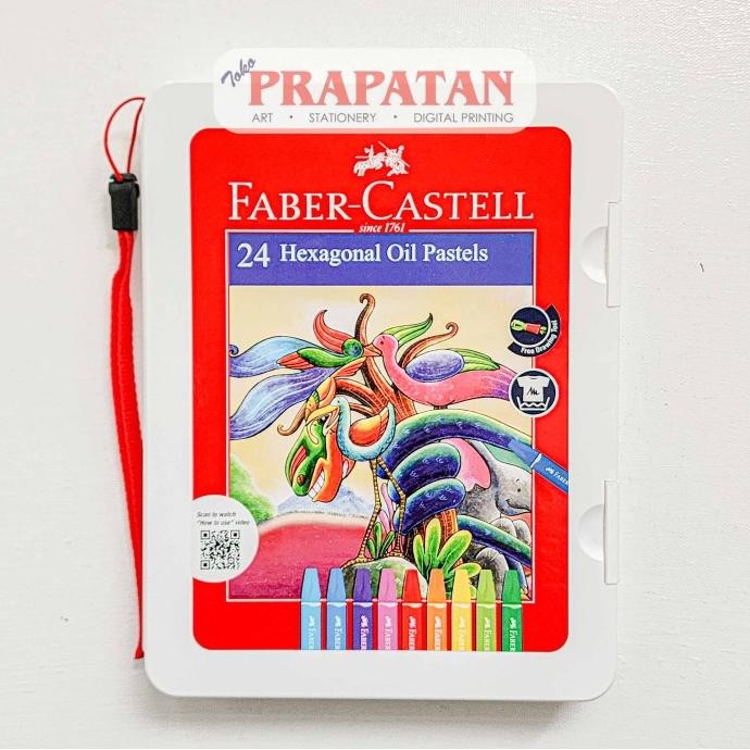 

BARU FABER CASTELL HEXAGONAL OIL PASTELS 24 WARNA