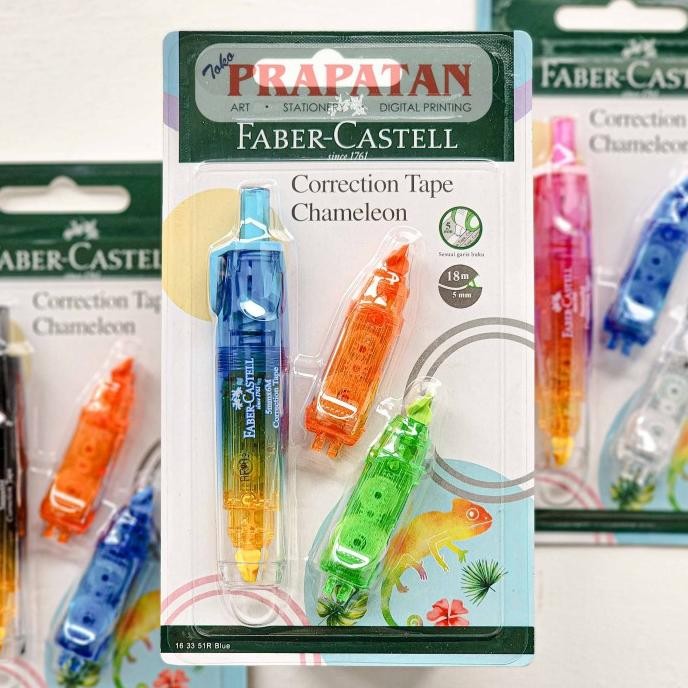 

BARU FABER CASTELL CHAMELEON CORRECTION TAPE | TIP EX KERTAS