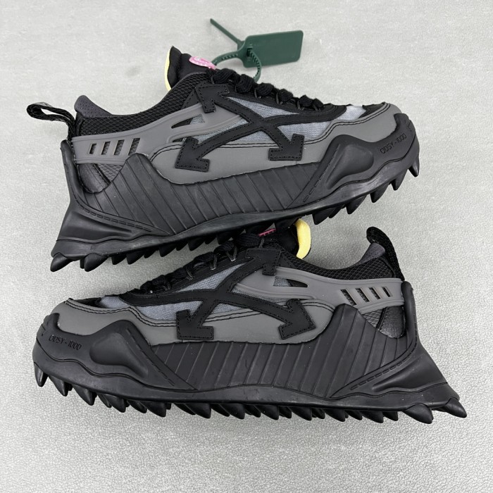 Off-White Odsy 1000 Lace-Up Sneakers - Triple Black